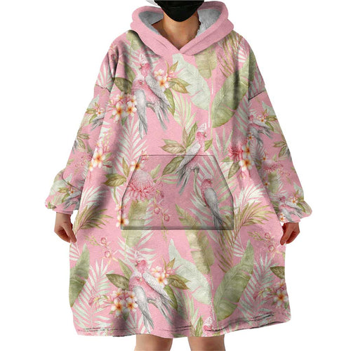 Australia Galah Cockatoo Wearable Blanket Hoodie Eolophus Soseicapilla Couple Seamless Style - Aussie Hoodie