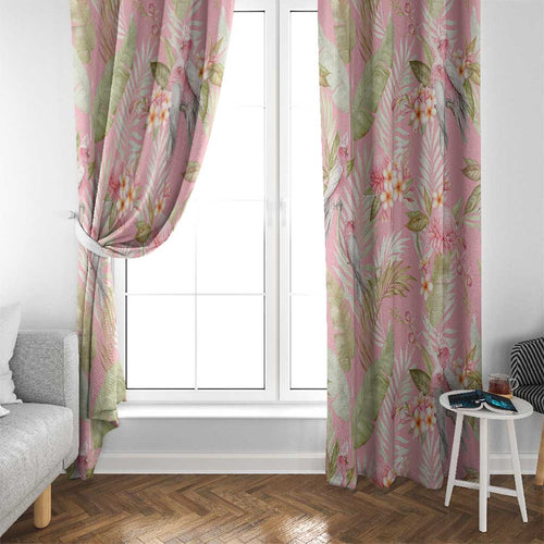 Australia Galah Cockatoo Window Curtain Eolophus Soseicapilla Couple Seamless Style - Aussie Hoodie