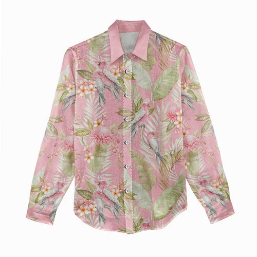 Australia Galah Cockatoo Women Casual Shirt Eolophus Soseicapilla Couple Seamless Style - Aussie Hoodie