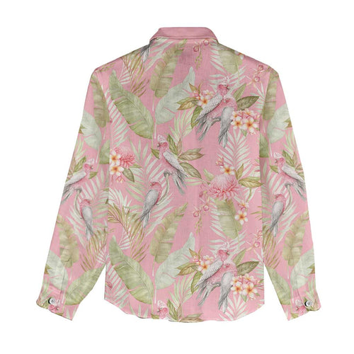 Australia Galah Cockatoo Women Casual Shirt Eolophus Soseicapilla Couple Seamless Style - Aussie Hoodie