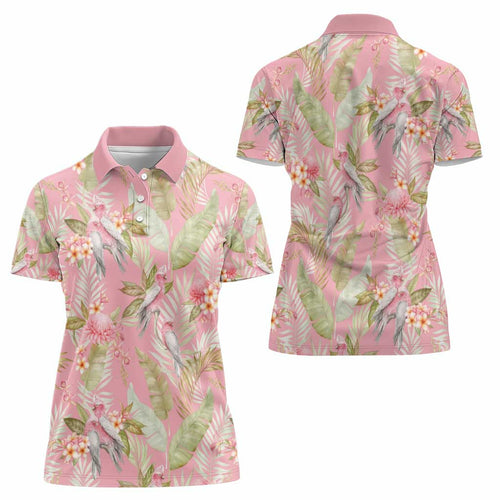 Australia Galah Cockatoo Women Polo Shirt Eolophus Soseicapilla Couple Seamless Style - Aussie Hoodie