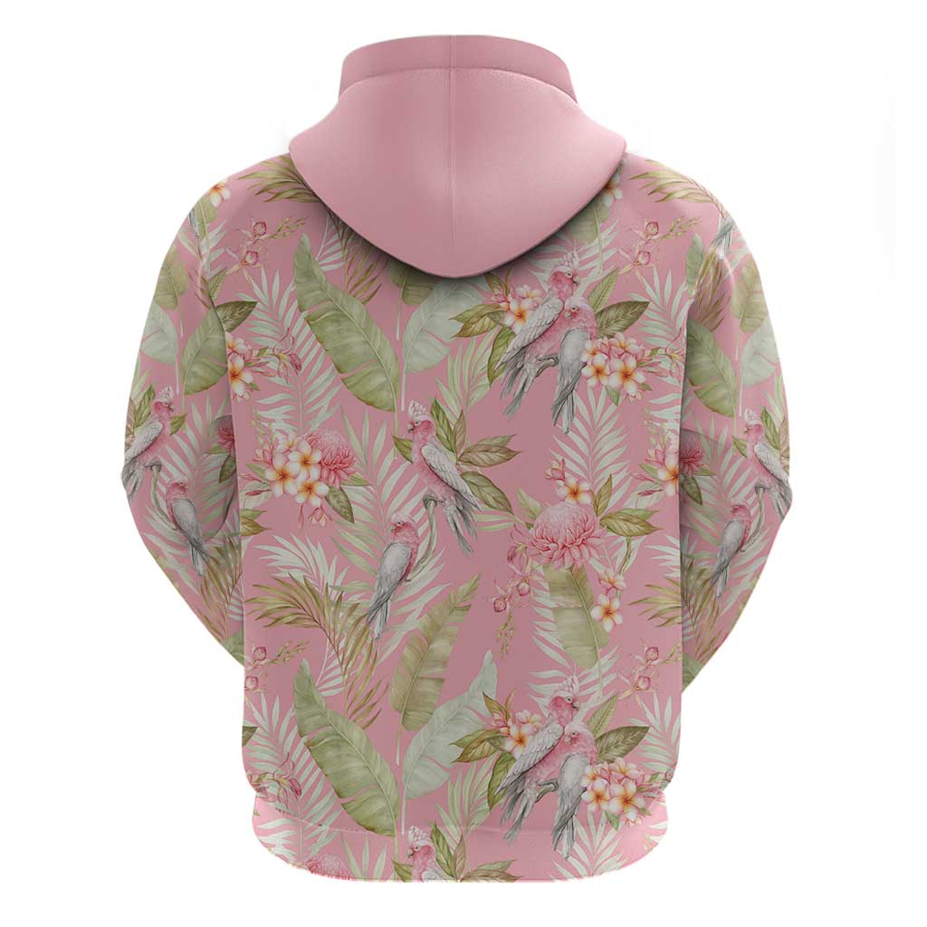 Australia Galah Cockatoo Zip Hoodie Eolophus Soseicapilla Couple Seamless Style - Aussie Hoodie