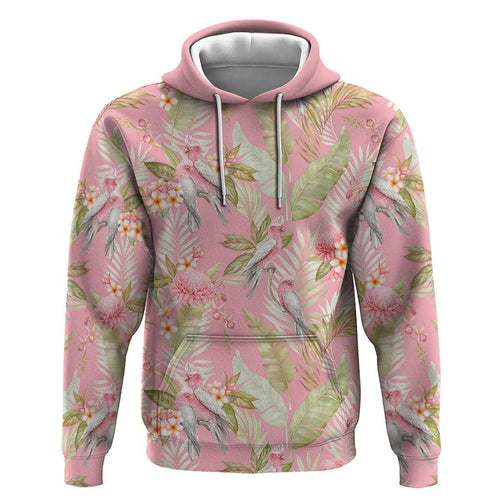 Australia Galah Cockatoo Zip Hoodie Eolophus Soseicapilla Couple Seamless Style - Aussie Hoodie