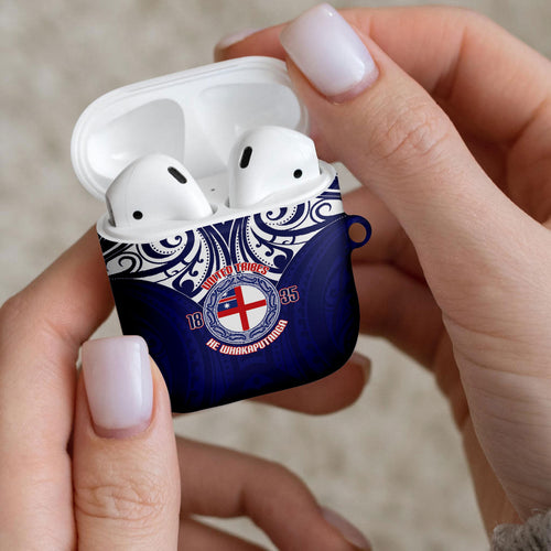 New Zealand United Tribes Te Kara AirPods Case He Whakaputanga Maori Pattern