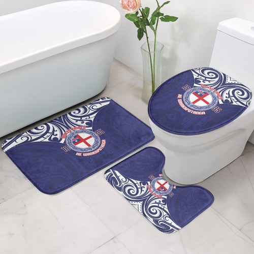 New Zealand United Tribes Te Kara Bathroom Set He Whakaputanga Maori Pattern