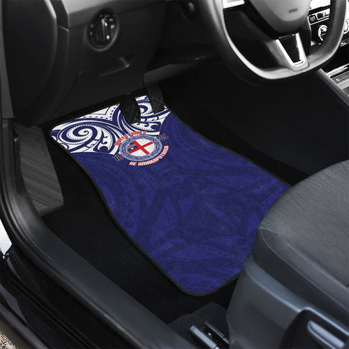 New Zealand United Tribes Te Kara Car Mats He Whakaputanga Maori Pattern