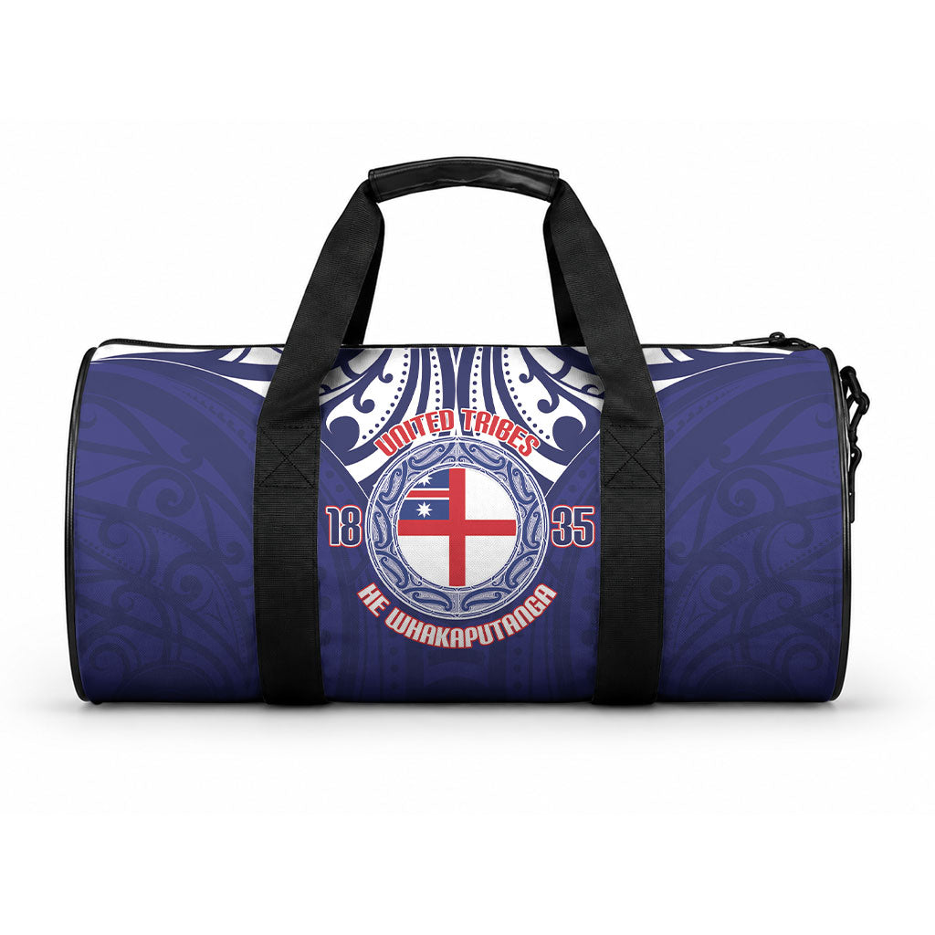 New Zealand United Tribes Te Kara Duffle Bag He Whakaputanga Maori Pattern
