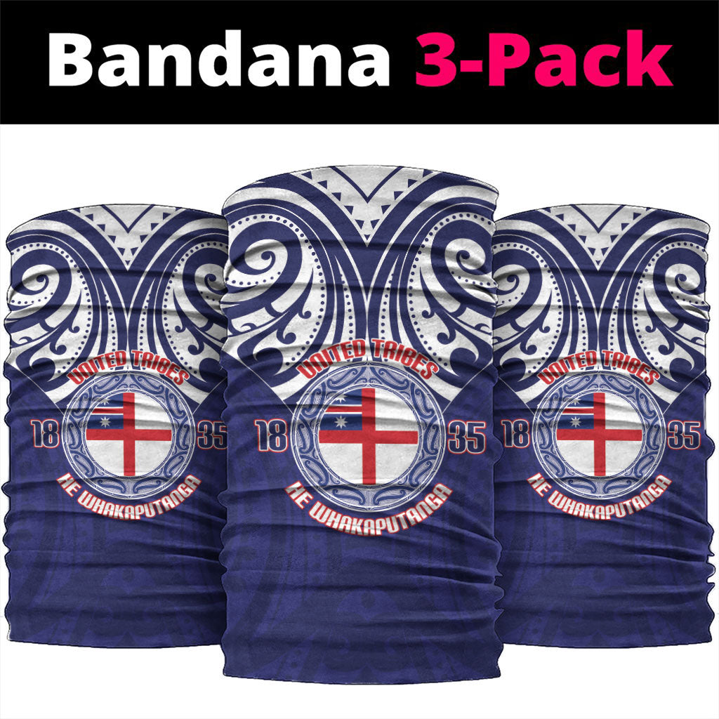 New Zealand United Tribes Te Kara Neck Gaiter He Whakaputanga Maori Pattern