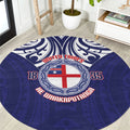 New Zealand United Tribes Te Kara Round Carpet He Whakaputanga Maori Pattern