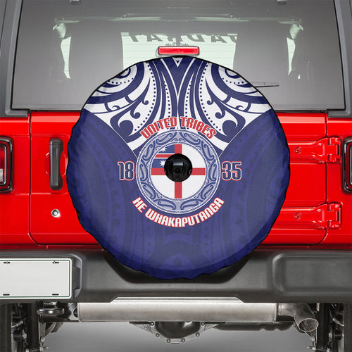 New Zealand United Tribes Te Kara Spare Tire Cover He Whakaputanga Maori Pattern