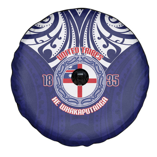 New Zealand United Tribes Te Kara Spare Tire Cover He Whakaputanga Maori Pattern