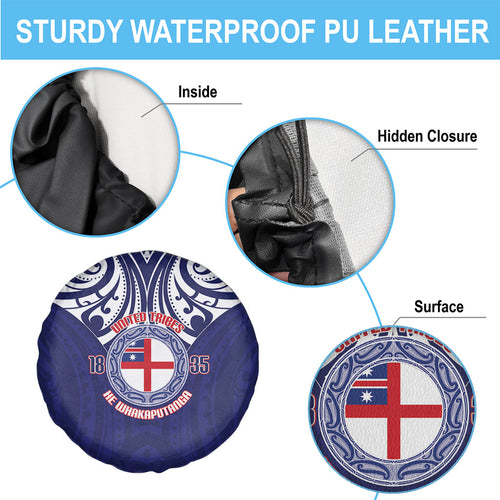 New Zealand United Tribes Te Kara Spare Tire Cover He Whakaputanga Maori Pattern