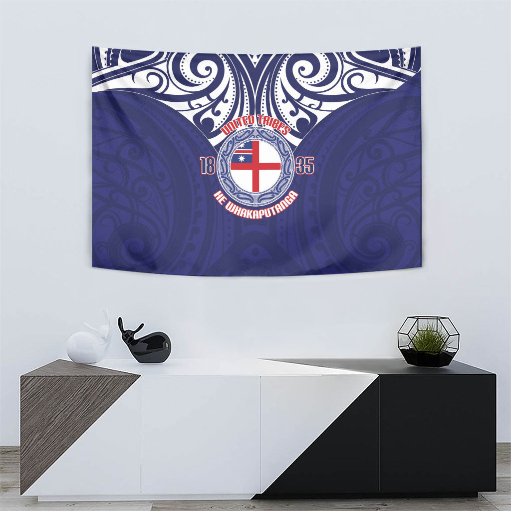 New Zealand United Tribes Te Kara Tapestry He Whakaputanga Maori Pattern