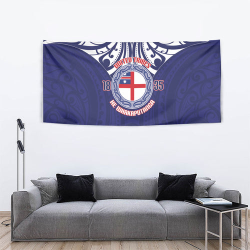 New Zealand United Tribes Te Kara Tapestry He Whakaputanga Maori Pattern