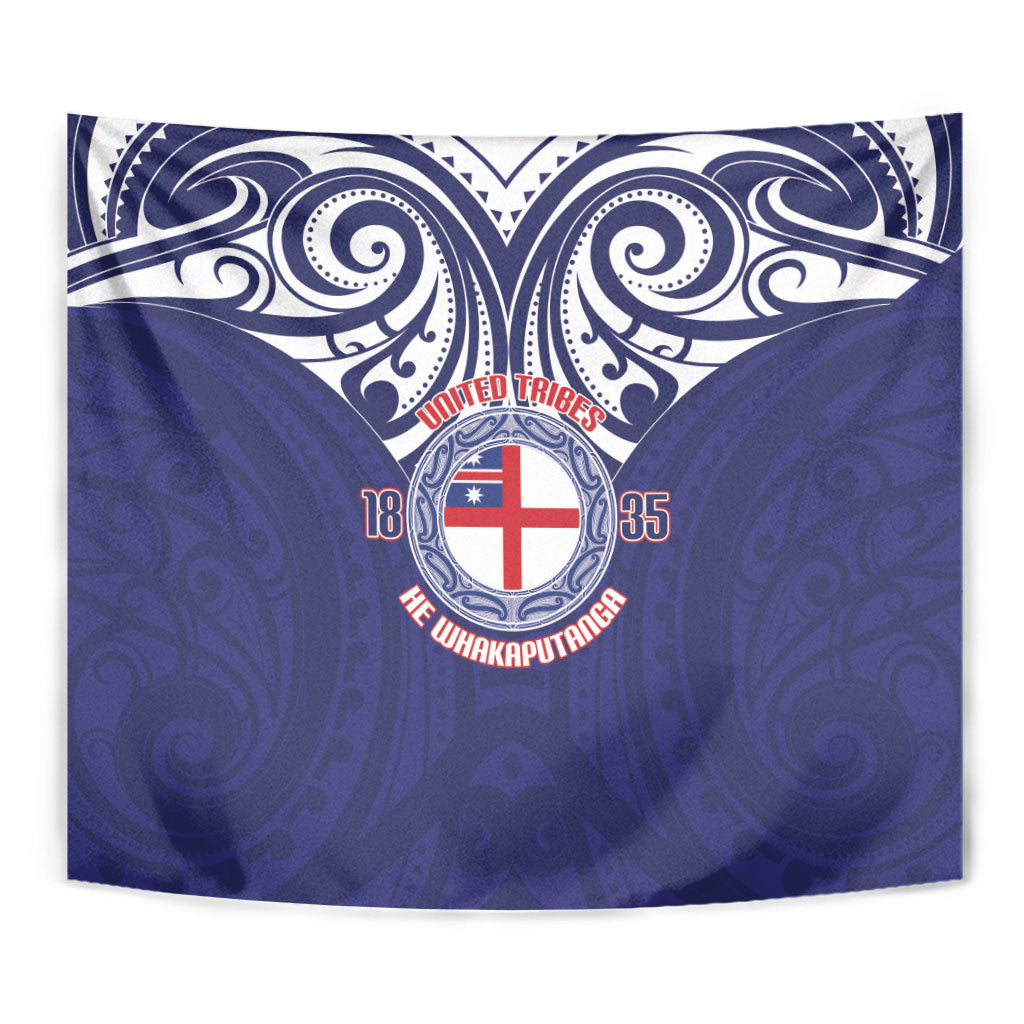 New Zealand United Tribes Te Kara Tapestry He Whakaputanga Maori Pattern