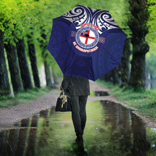 New Zealand United Tribes Te Kara Umbrella He Whakaputanga Maori Pattern