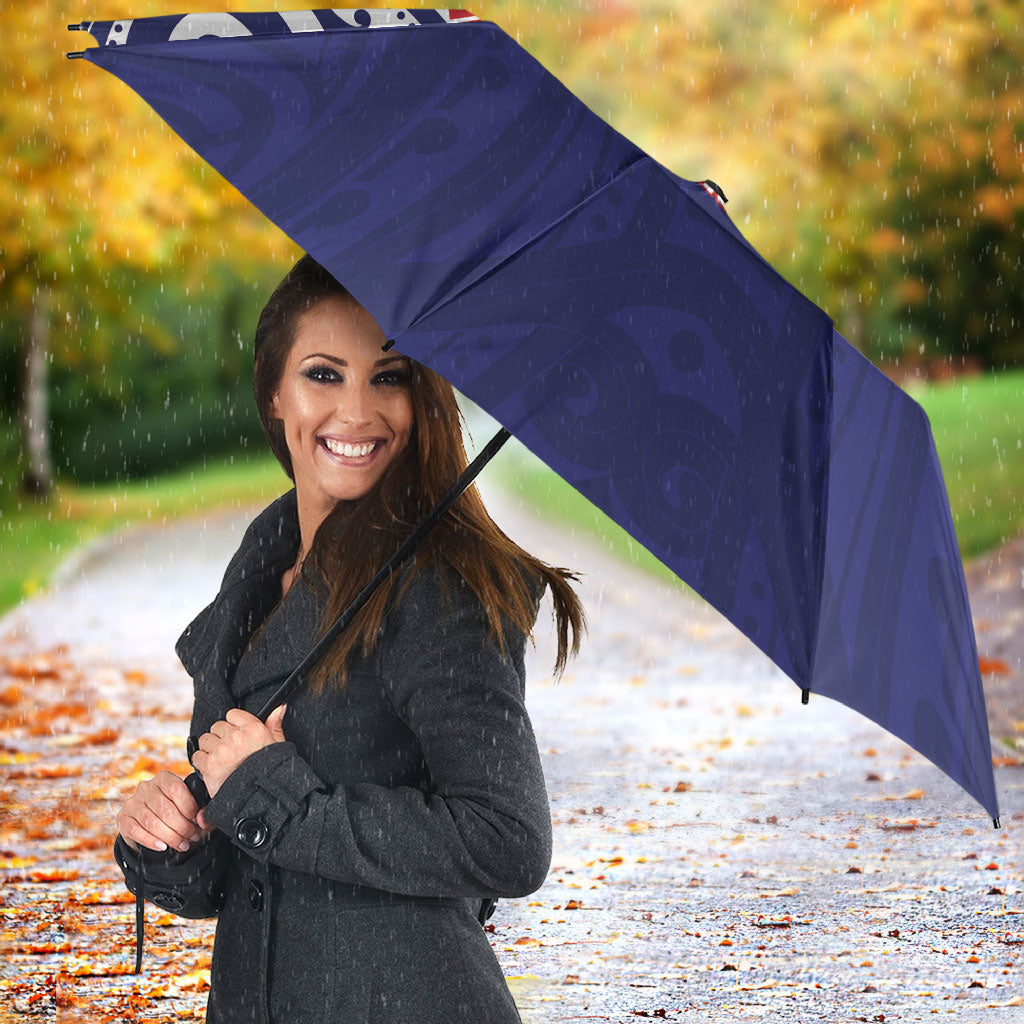 New Zealand United Tribes Te Kara Umbrella He Whakaputanga Maori Pattern