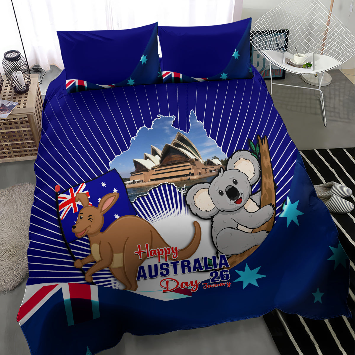 australia-day-bedding-set-2024-proud-to-be-australian-flag-color