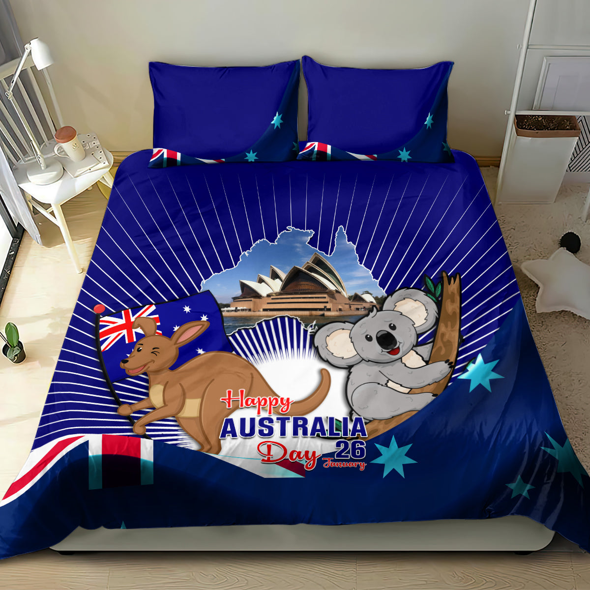australia-day-bedding-set-2024-proud-to-be-australian-flag-color