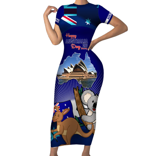 australia-day-family-matching-short-sleeve-bodycon-dress-and-hawaiian-shirt-2024-proud-to-be-australian-flag-color