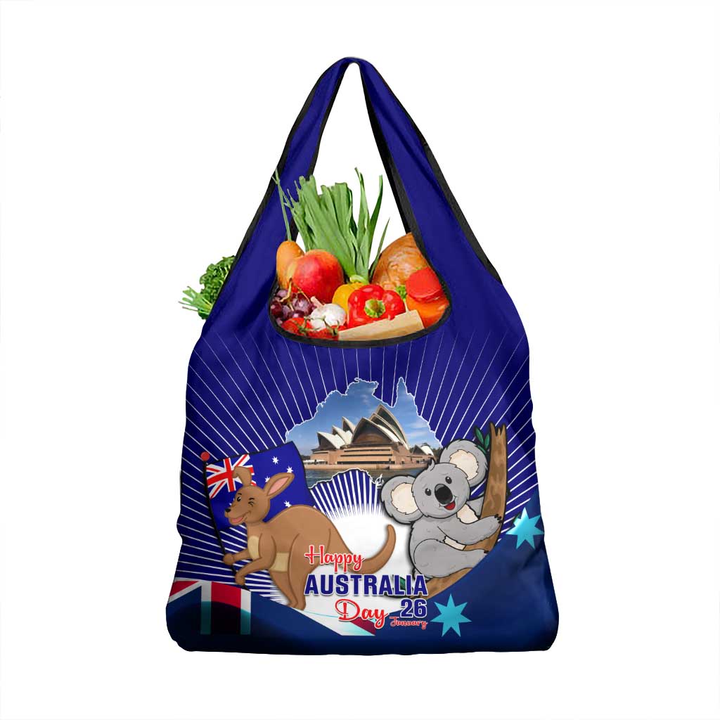 Australia Day Grocery Bag Proud To Be Australian Flag Color