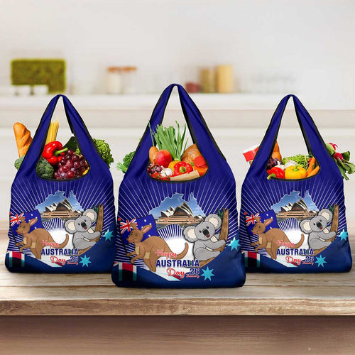 Australia Day Grocery Bag Proud To Be Australian Flag Color