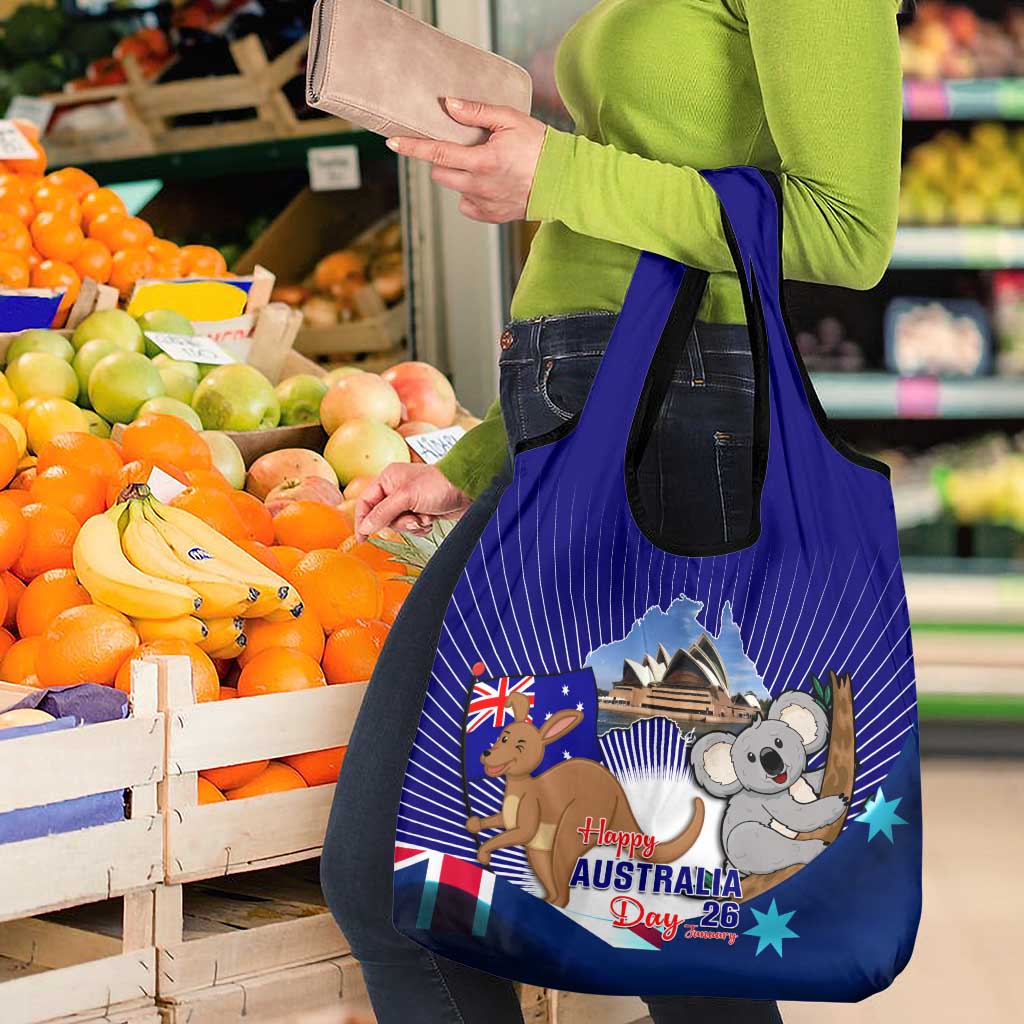 Australia Day Grocery Bag Proud To Be Australian Flag Color