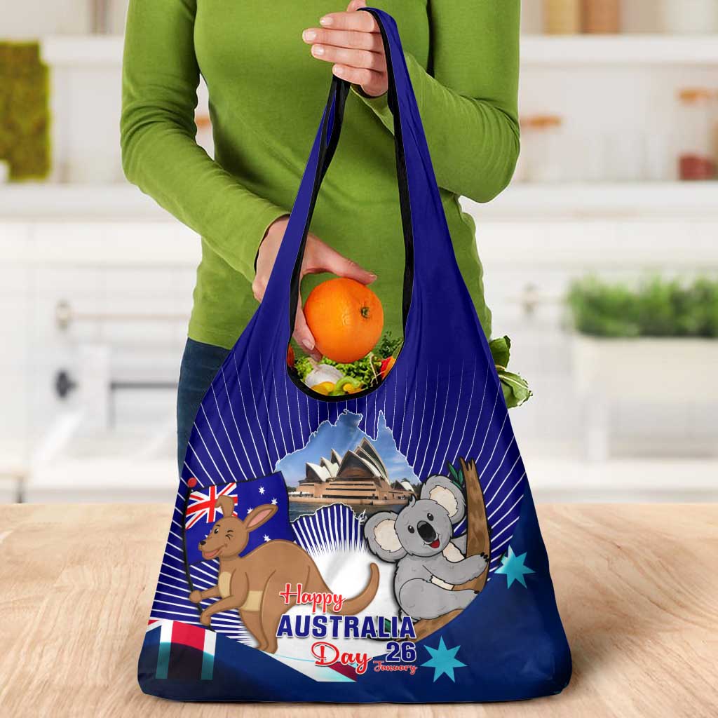 Australia Day Grocery Bag Proud To Be Australian Flag Color