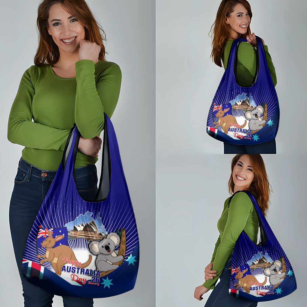 Australia Day Grocery Bag Proud To Be Australian Flag Color