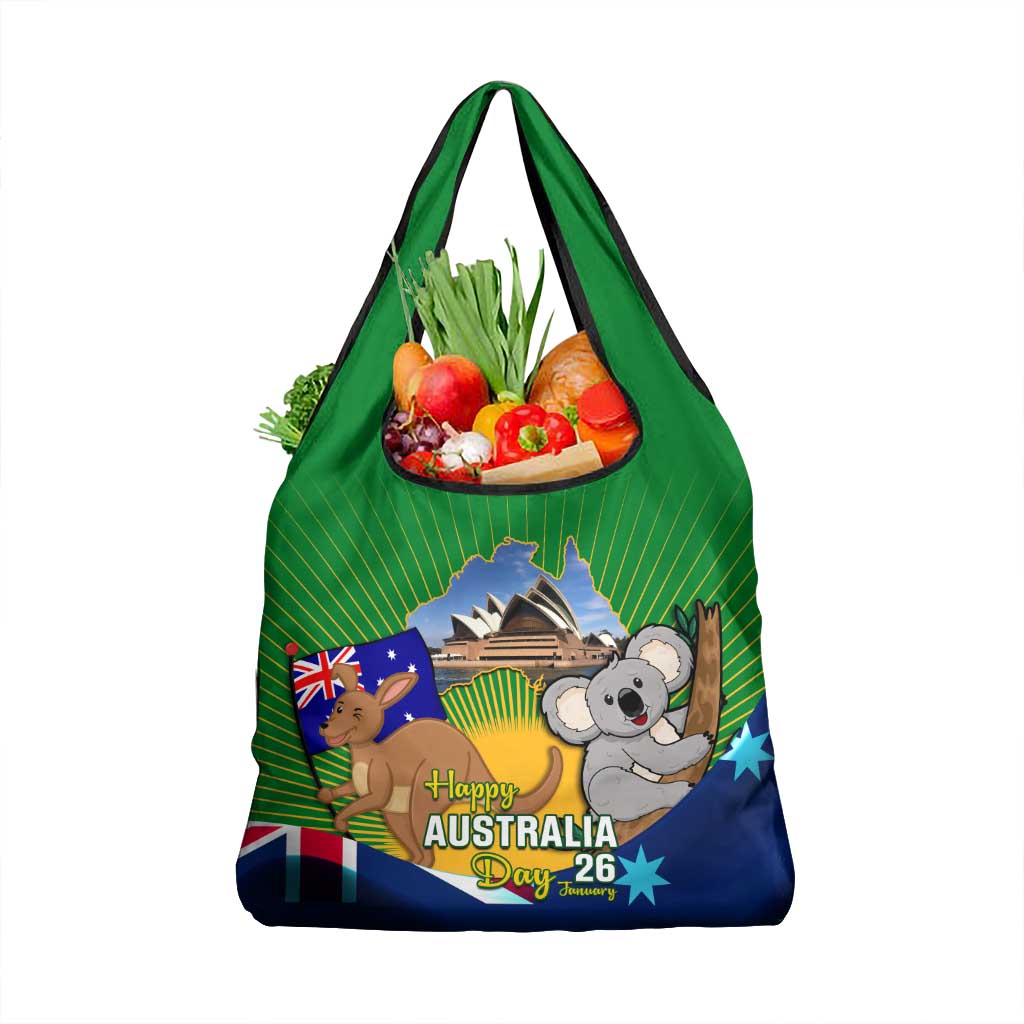 Australia Day Grocery Bag Proud To Be Australian National Color