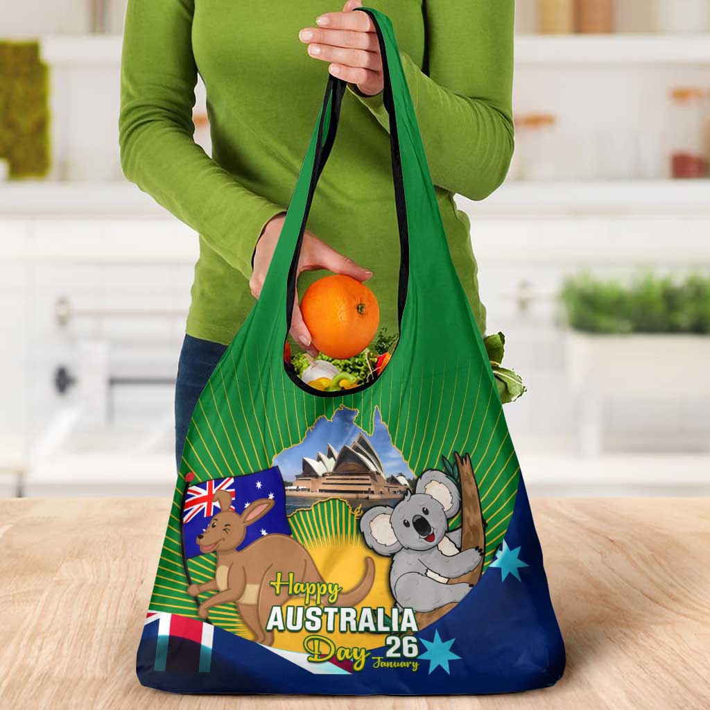 Australia Day Grocery Bag Proud To Be Australian National Color