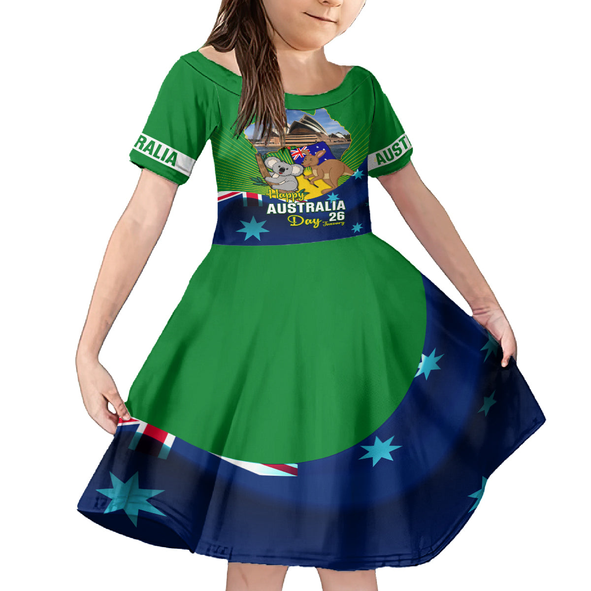 australia-day-kid-short-sleeve-dress-2024-proud-to-be-australian-national-color