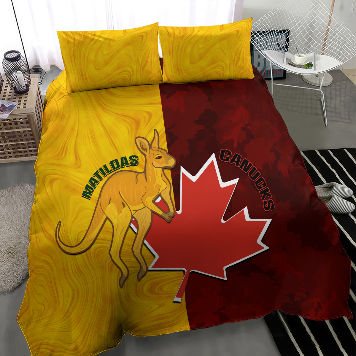 australia-and-canada-soccer-bedding-set-matildas-combine-canucks-together