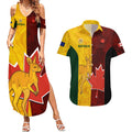 australia-and-canada-soccer-couples-matching-summer-maxi-dress-and-hawaiian-shirt-matildas-combine-canucks-together