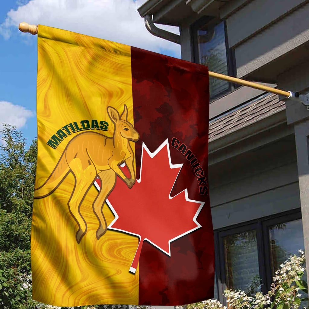 australia-and-canada-soccer-garden-flag-matildas-combine-canucks-together