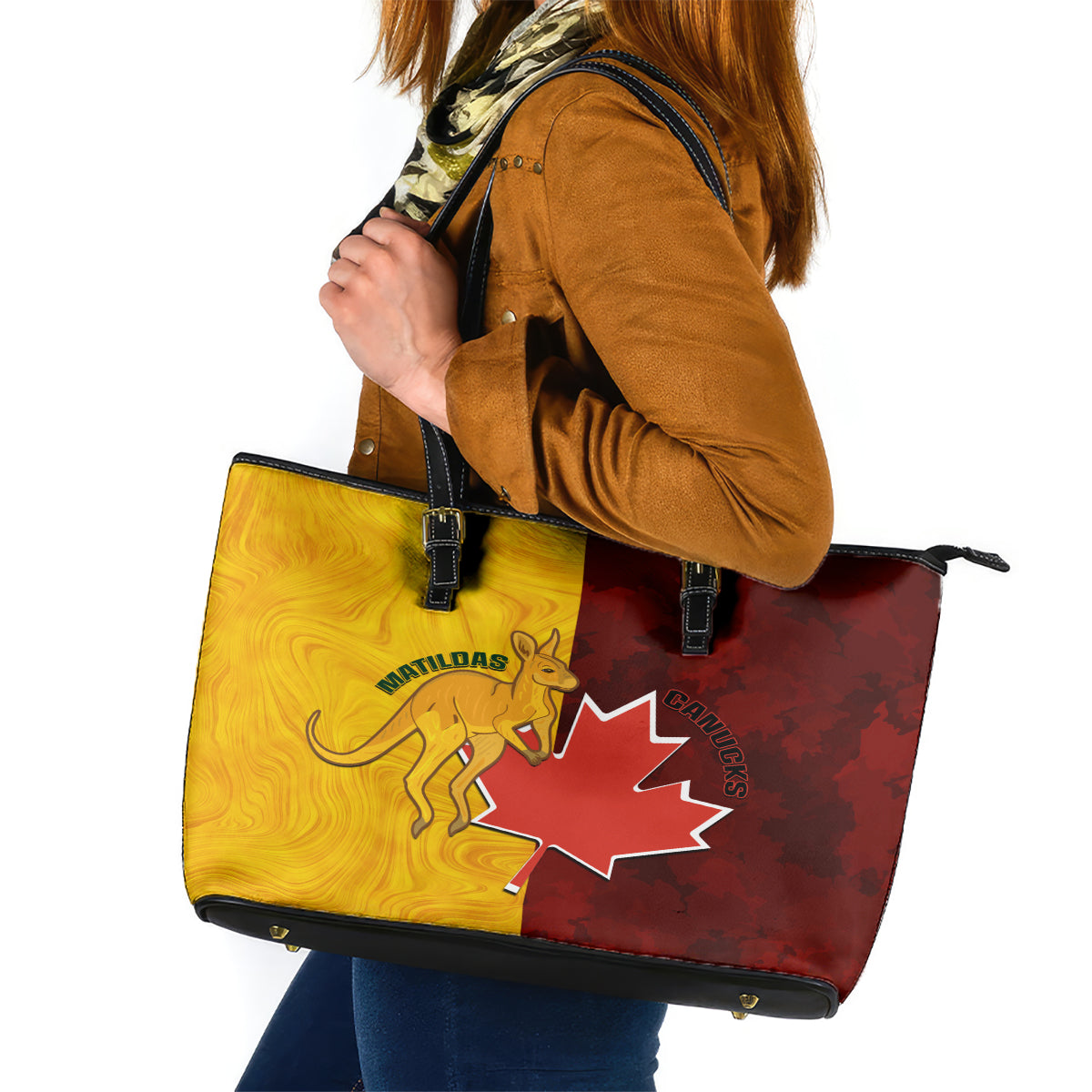 australia-and-canada-soccer-leather-tote-bag-matildas-combine-canucks-together