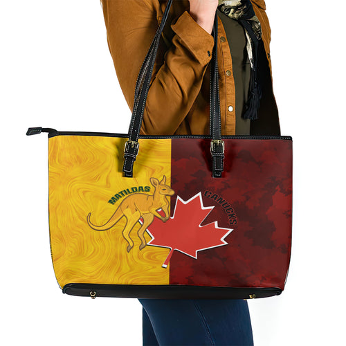 australia-and-canada-soccer-leather-tote-bag-matildas-combine-canucks-together