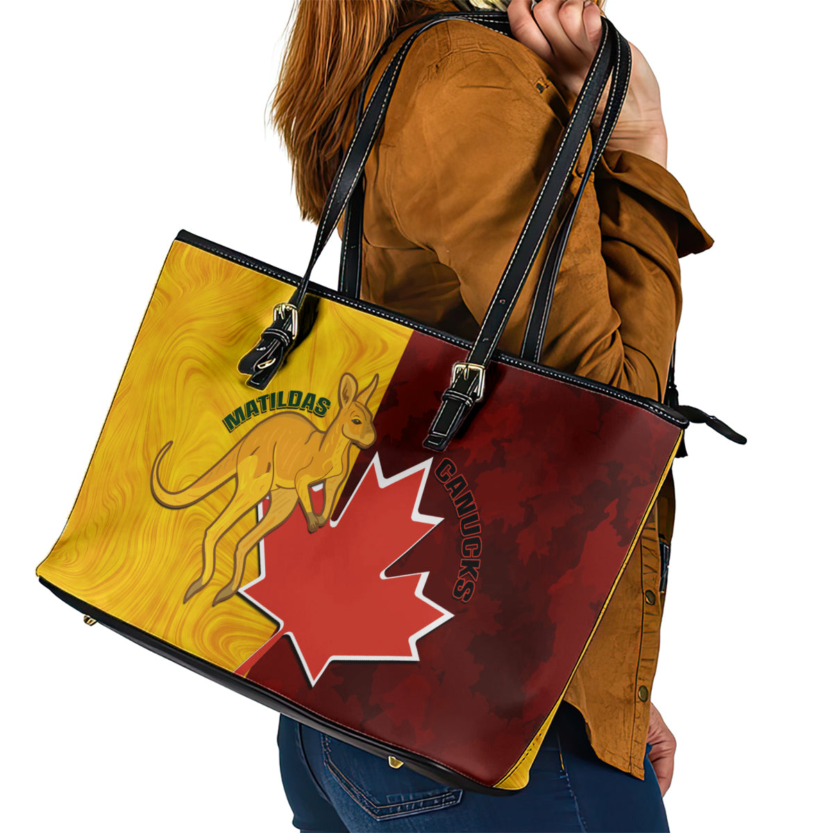 australia-and-canada-soccer-leather-tote-bag-matildas-combine-canucks-together