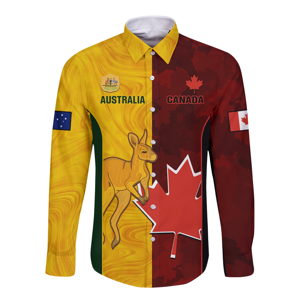 australia-and-canada-soccer-long-sleeve-button-shirt-matildas-combine-canucks-together