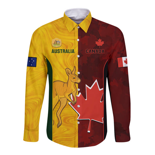 australia-and-canada-soccer-long-sleeve-button-shirt-matildas-combine-canucks-together