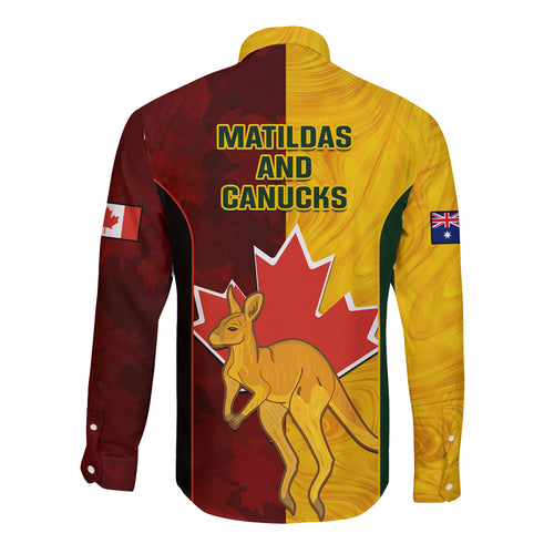 australia-and-canada-soccer-long-sleeve-button-shirt-matildas-combine-canucks-together