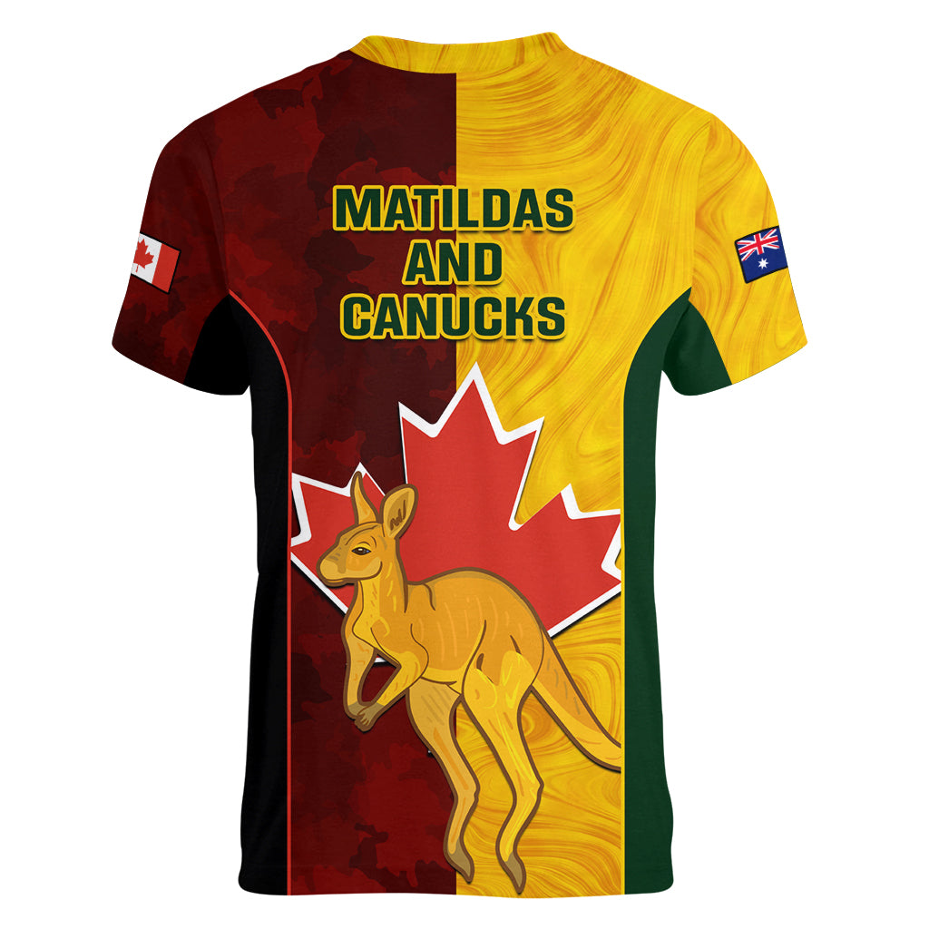 australia-and-canada-soccer-women-v-neck-t-shirt-matildas-combine-canucks-together