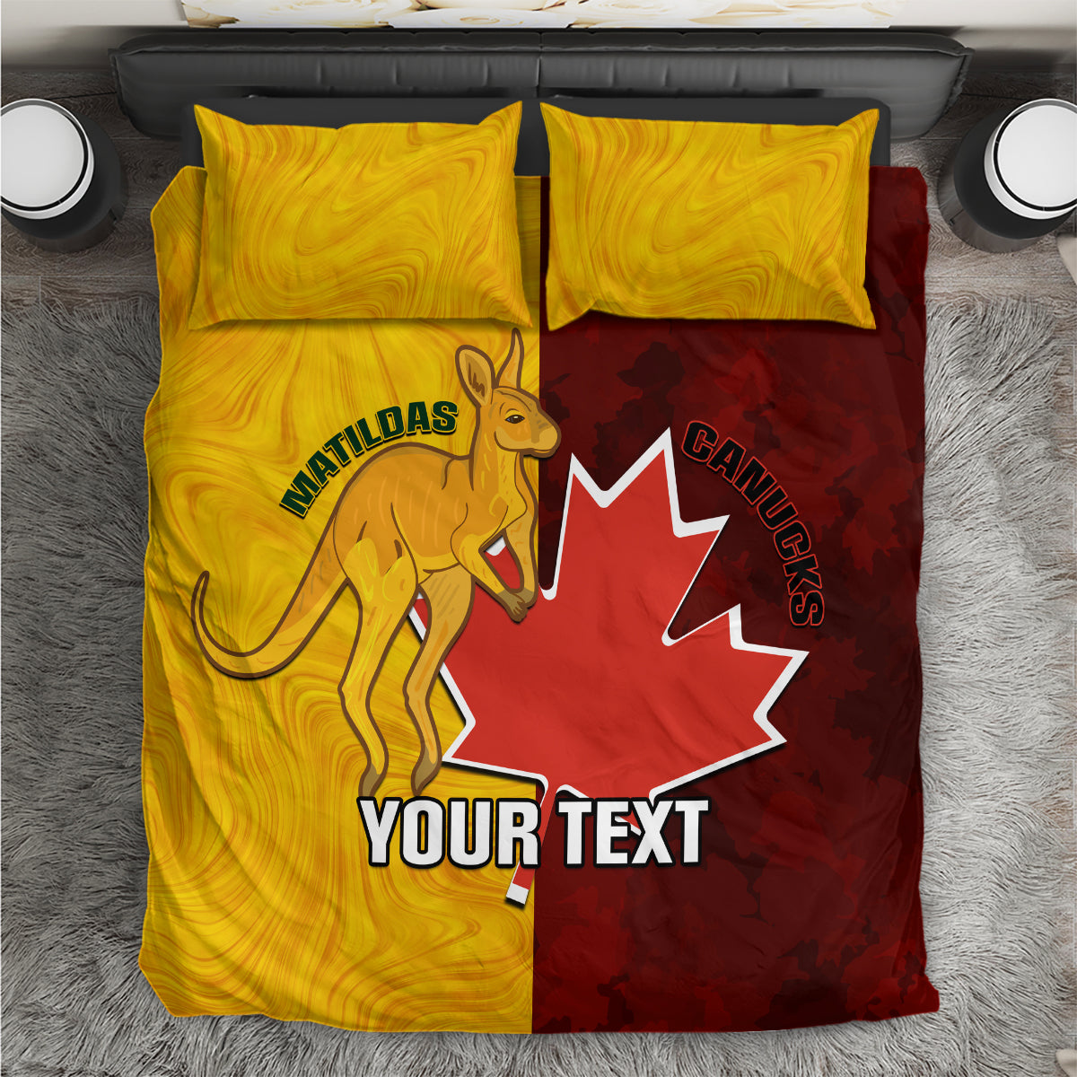 custom-australia-and-canada-soccer-bedding-set-matildas-combine-canucks-together