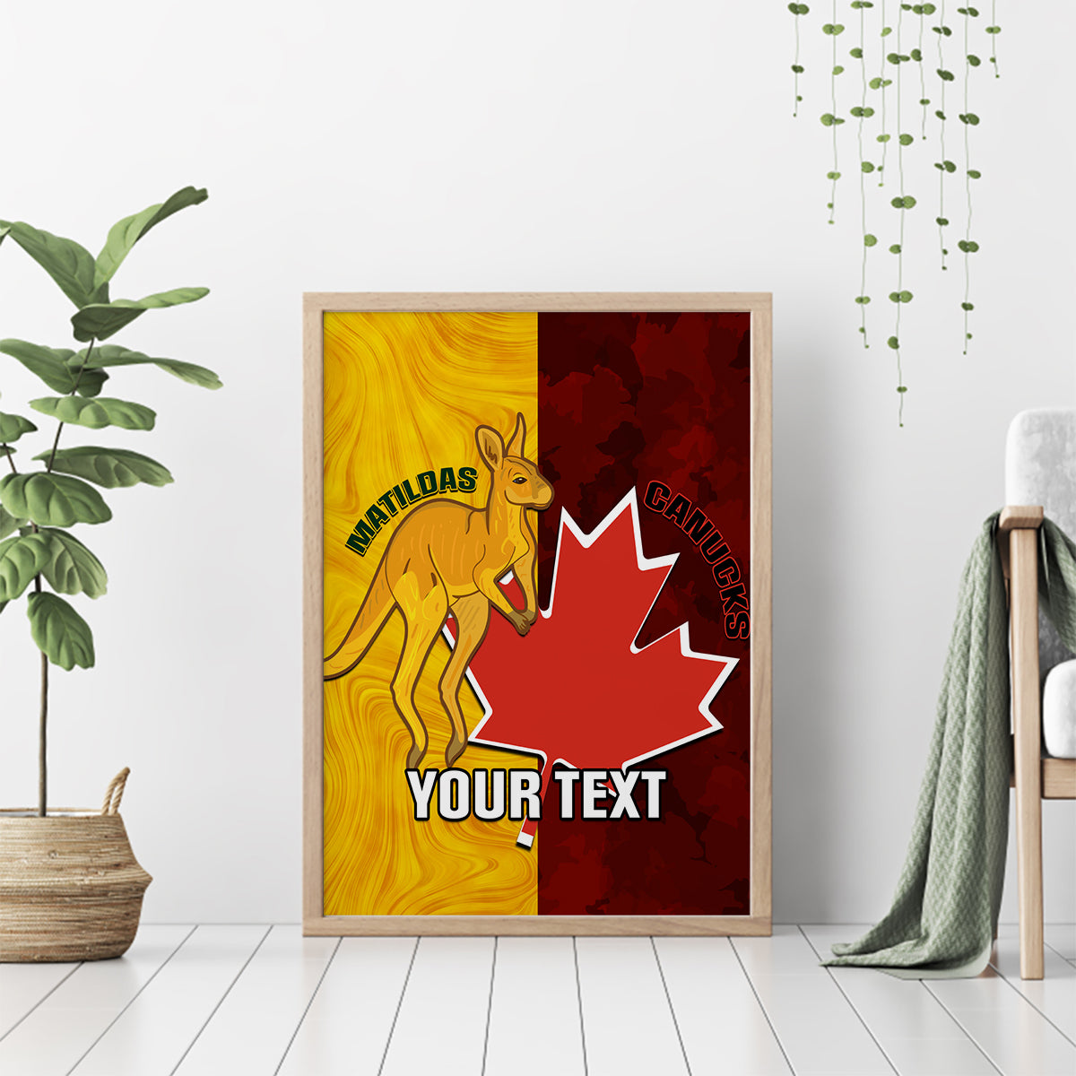 custom-australia-and-canada-soccer-canvas-wall-art-matildas-combine-canucks-together