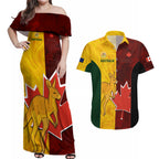 custom-australia-and-canada-soccer-couples-matching-off-shoulder-maxi-dress-and-hawaiian-shirt-matildas-combine-canucks-together