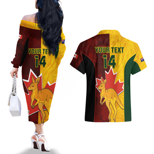custom-australia-and-canada-soccer-couples-matching-off-the-shoulder-long-sleeve-dress-and-hawaiian-shirt-matildas-combine-canucks-together