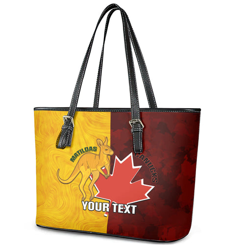 custom-australia-and-canada-soccer-leather-tote-bag-matildas-combine-canucks-together
