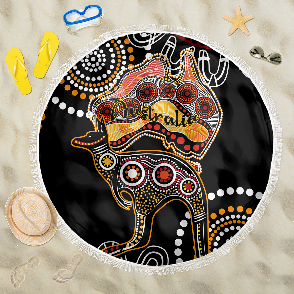 australia-aboriginal-beach-blanket-australian-map-with-kangaroo-indigenous-art