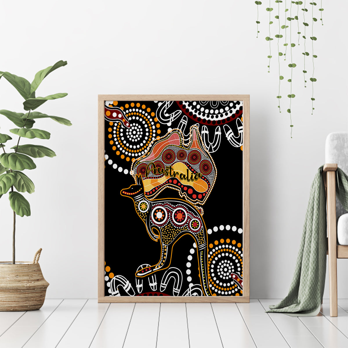 australia-aboriginal-canvas-wall-art-australian-map-with-kangaroo-indigenous-art
