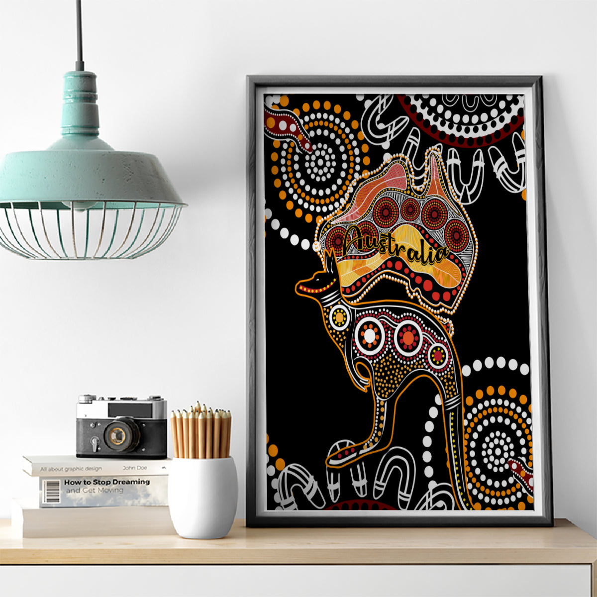 australia-aboriginal-canvas-wall-art-australian-map-with-kangaroo-indigenous-art